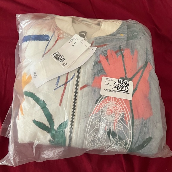 Basquiat/Ev Bravado & Tela D’Amore Loose Bomber Jacket NEW WITH TAG XS, S, M - Picture 3 of 5